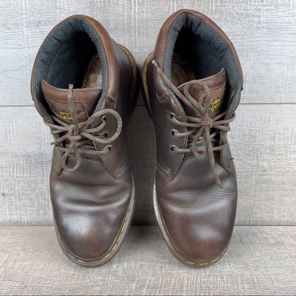 Vintage Dr Martens mens sz 9 brown boots - Picture 6 of 11